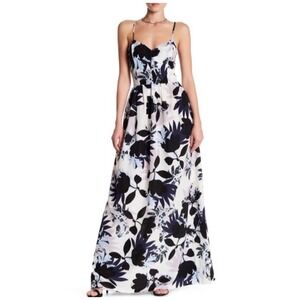 PARKER Antigua Maxi Dress $308 Women's Floral Print Smocked SZ S